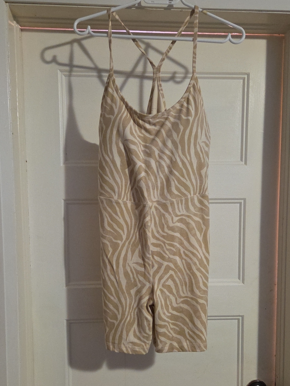 Old Navy Cream and White Ribbed Tank